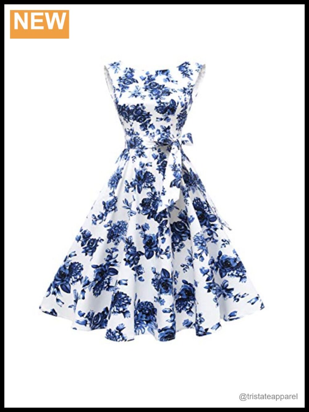 Sleeveless Vintage 1950s Cocktail Dress A-Line Formal Party